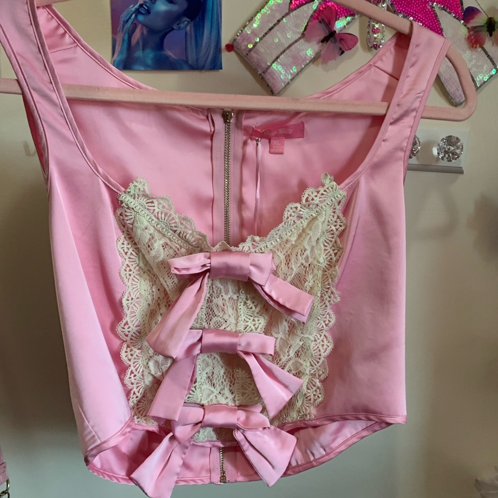 Sugar Thrillz Pink and Lace Princess Top